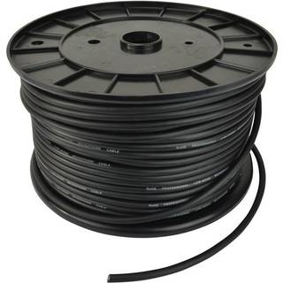 Mikrofonkabel på Rulle (Sort, 100m)