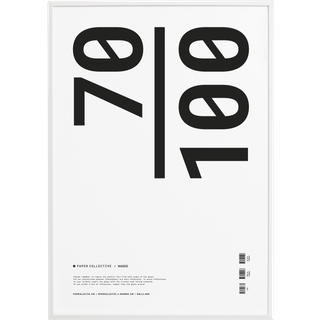 Paper Collective Ramme / Akrylglas 70x100 Cm - Rammer Fyrretræ Hvid - 90041