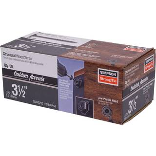 Simpson Strong-Tie SDWS22312DBB-R50-3-1/2 """" X .220 """" Udend?rs accenter Strukturel tr?skrue