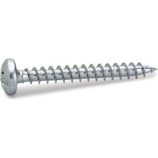 FAST spånskrue med rundt hoved, elforzinket, 6,0 x 40 mm - 100 stk.
