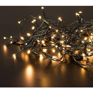 Dacore Lyskæde med Grøn Ledning & Chip - 40 LED & 3,9 m - Adapter - Udendørs/Indendørs