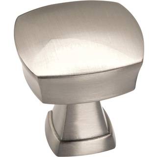 Amerock | Kabinetsknap | Satin nikkel | 1-1/4 tommer (32 mm) l?ngde | Statur | 10 pakke | Skuffeknap | Skabshardware