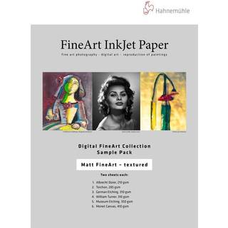 Hahnemuhle inkjet papir pr?ve pakke mat tekstureret 8,5x11 i 10 ark