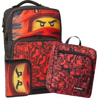 LEGO Bags Skoletaskesæt Maxi+ Ninjago Re - Rød