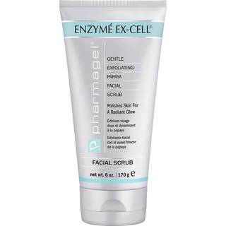 Pharmagel Enzym Ex -Cell - Gentle Papaya Face Exfoliator Scrub for alle hudtyper - 6 ounces