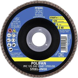 Lamelskive 125mm. PFC125Z40PSF Steelnox Inox Pferd