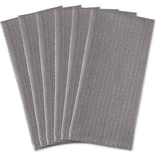 DII Gray Recycled Cotton Waffle Vishtowel (Sæt på 6)