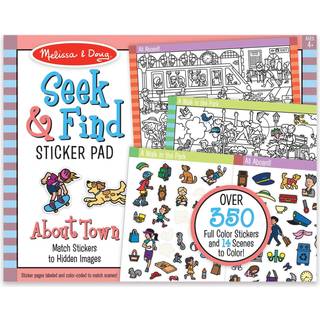 Melissa & Doug Seek & Find Sticker Pad - Rundt by 4 år