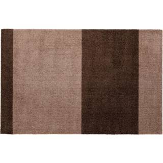 tica copenhagen Stripes by tica, horisontal, dørmåtte Sand/brown, 60x90 cm