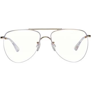 Le specs The Prince Blue Light Glasses Bright Gold W/Anti Blue Light Lens