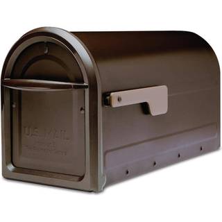 Arkitektoniske postkasser Mapleton Galvanized Steel Post Mount Mailbox kompatibilitetskode F 7900-2RZ-CG-10 gnidet bronze stor kapacitet