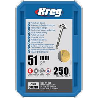 Træskrue Kreg SML-C2; Maxi-Loc; 2,00''; 51 mm; 250 stk.
