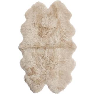 Natures Collection lammeskind - langhåret - New Zealand - 180x110cm ( Ivory)
