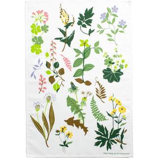 Almedahls Ängsö viskestykke 47x70 cm Hvid/Multi