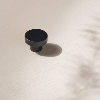 Beslag Design Circular Knop Toniton Sort - Knopper og dørhåndtag Pulverlakeret Metal Toniton Black - 401000-11
