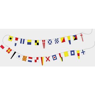 Flagspil med signalflag Adela, 36 flag, 30 x 10 cm / 18 x 14 cm, 11 meter