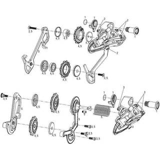 Skruvsæt SRAM X.9 Composite Cage Screw/Bolt Kit 11.7515.010.000