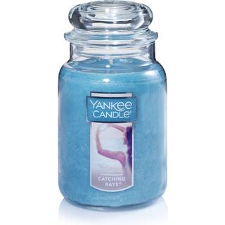 Yankee stearinlys, der fanger stråler duftende klassiske 22 oz store krukke enkelt wick stearinlys over 110 timers forbrændingstid