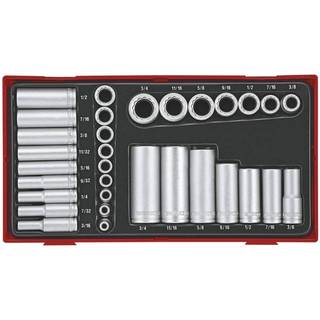Teng Tools TTAF3212 topsæt 1/4" og 3/8" 32 dele