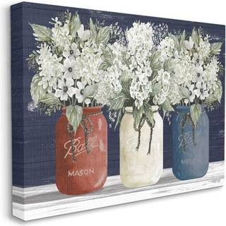 Stupell Industries Americana Floral Bouquets Rustic Flowers Country Pride Canvas 16x20