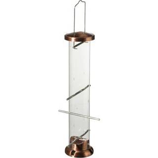 Woodlink Natube5 Audubon 4 Port Thistle Seed Tube Feeder b?rstet kobber
