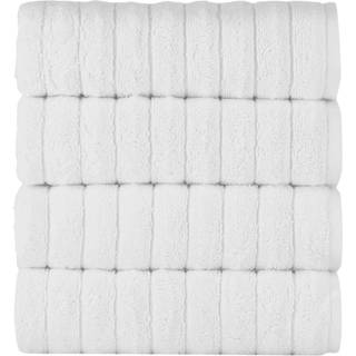 Klassiske tyrkiske h?ndkl?der CTT Turkish Handle Howles To Badev?relse - Jacquard Ribbed 4 Pc h?ndkl?de s?t lavet med 100% tyrkisk bomuldsspa & h