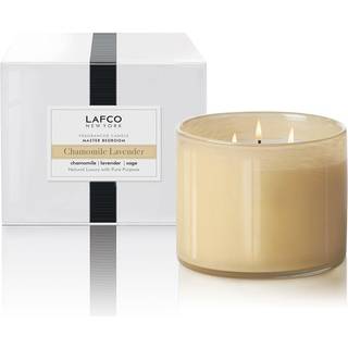 Lafco New York 3 -Wick Candle Chamomile Lavendel - 30 oz - 120 -timers forbrændingstid - Genanvendelig håndblæst glasfartøj - lavet i USA