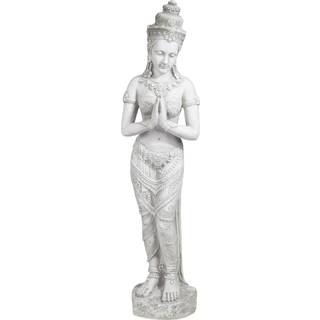 Design Toscano KY1459 Thai Teppanom smukt væsen, asiatisk dekorations-havefigur, 89 cm, polyresin, antik sten