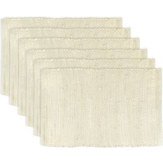 Placemat chindi s?t af 6 naturlige