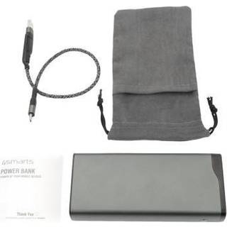 4Smarts VoltHub Pro 20.000 mAh powerbank, 22.5W USB-C PD og QC 3.0, Gunmetal
