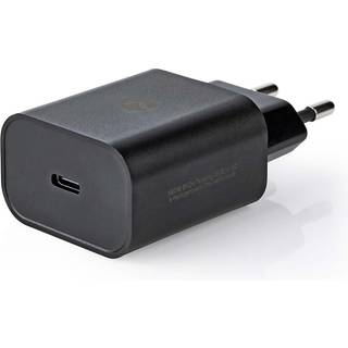 Nedis - Vægoplader | 32 W | Hurtigopladningsfunktion | 1.5 / 2.0 / 2.5 / 3.0 A | Antal output: 1 | USB-C™ | Automatisk Valgt Spænding - WCQC402ABK