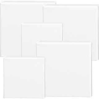 Malerlærred, D: 1,6 cm, str. 15x15 cm, 360 g, hvid, 40 stk./ 1 pk.