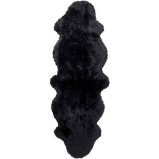 Skinnwille, Gently Fåreskind 60x180 cm Black