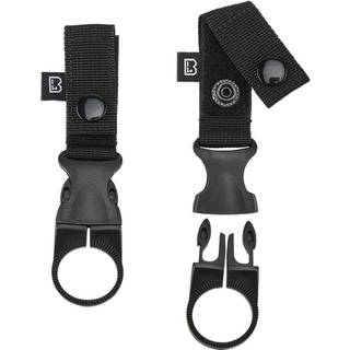 Brandit Bælte og MOLLE Loop Flaskeholder 2-Pak Sort - One Size