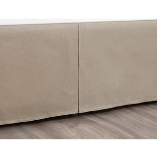 Levtex Home King Size Faux Linen Dust Ruffle 17-tommer Drop With Box Pleat