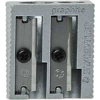 Staedtler Metal Slibener Double Hole for blyanter og farvede blyanter 1-hver (510 20bk)