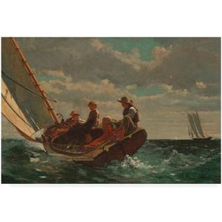 Varemærke fin kunst breezing up """" A Fair Wind """" 1873-76 Artwork af Winslow Homer 12 med 19-tommer