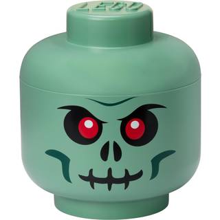 LEGO stor opbevaringskasse (Grønt skelethoved)