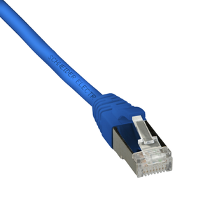 LK Patchkabel kat6 f/utp 28awg 1m blå