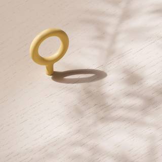 Beslag Design Key Knop Toniton Gul - Knopper og dørhåndtag Pulverlakeret Metal Toniton Yellow - 401024-11