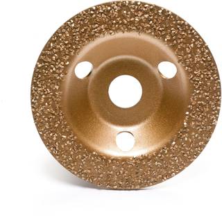 Carbide slibeskive til vinkelsliber, flad, Ø125 mm, korn 24 - huldiameter 22,2 mm