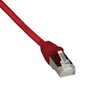 LK Patchkabel kat6 f/utp 28awg 1m rød