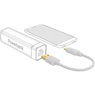 Delock USB-A til USB-C opladningskabel, 15 cm