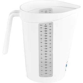 Vikan målekande 2 liter PP med åben hank hvid