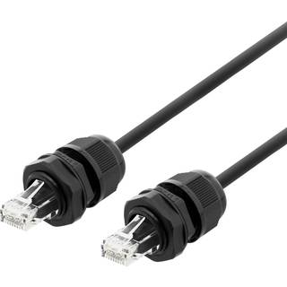 Cat 6a S/FTP udendørs Netværkskabel - IP68 - PG 13.5 - 1 meter