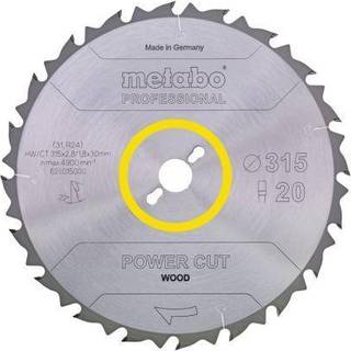 Metabo Rundsavklinge i hårdmetal power cut wood, kvalitet professional, til semistationære rundsav ✓ På lager - klar til levering og afhentning