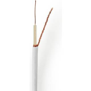 Nedis Coax Kabel På Rulle | Mini Coax | 75 Ohm | Enkelt afskærmet | ECA | 100.0 m | Coax | PVC | Hvid | Rulle