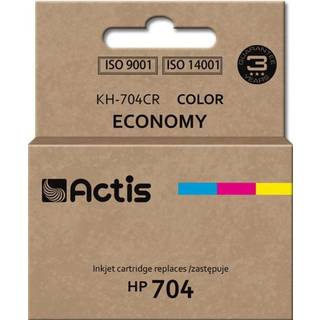 Actis KH-704CR - colour (cyan magenta yellow) - remanufactured - ink cartridge (alternative for: HP 704 HP CN693AE) - Blækpatron Cyan, Magenta, Gul