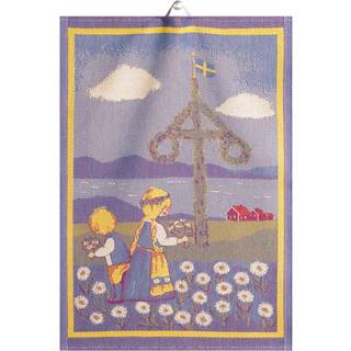 Ekelund Linneväveri Svensk Sommar viskestykke 35 x 50 cm