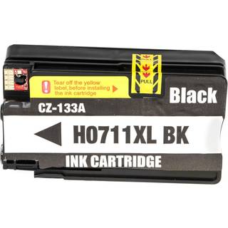HP 711 sort blækpatron Kompatibel CZ133A - 80ml